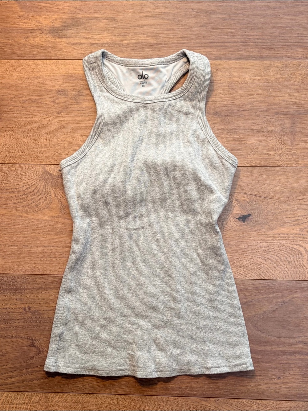 ALO Light Gray Racerback Tank